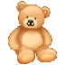 A quoi ressemblent les emoji Ours en peluche sur Samsung.