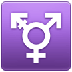 Bagaimana Transgender Symbol emoji terlihat di Samsung.