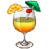 A quoi ressemblent les emoji Cocktail tropical sur Samsung.