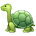 Bagaimana Turtle emoji terlihat di Samsung.