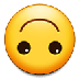 Bagaimana Upside-Down Face emoji terlihat di Samsung.