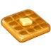 Como o emoji do Waffle é exibido no Samsung.