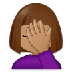 Bagaimana Woman Facepalming: Medium Skin Tone emoji terlihat di Samsung.