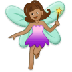 Bagaimana Woman Fairy: Medium Skin Tone emoji terlihat di Samsung.