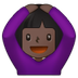 Bagaimana Woman Gesturing OK: Dark Skin Tone emoji terlihat di Samsung.