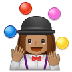 Bagaimana Woman Juggling: Medium Skin Tone emoji terlihat di Samsung.