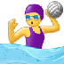 Bagaimana Woman Playing Water Polo emoji terlihat di Samsung.