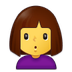 Como o emoji do Mulher fazendo bico é exibido no Samsung.