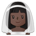 Bagaimana Woman with Veil: Dark Skin Tone emoji terlihat di Samsung.