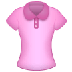 Como o emoji do Roupas femininas é exibido no Samsung.