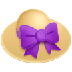 A quoi ressemblent les emoji Chapeau de femme sur Samsung.