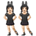איך נשים עם אוזני ארנב: גוון עור בהיר emoji נראה על Samsung.