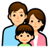 Bagaimana Family emoji terlihat di Softbank.