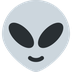 Como o emoji do Alienígena é exibido no Twitter.