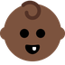 How Baby: Dark Skin Tone emoji looks on Twitter.