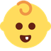 Como o emoji do Bebê é exibido no Twitter.