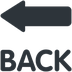 Como o emoji do Seta "BACK" é exibido no Twitter.