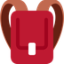 How Backpack emoji looks on Twitter.