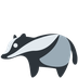 How Badger emoji looks on Twitter.