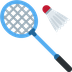 How Badminton emoji looks on Twitter.