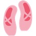 How Ballet Shoes emoji looks on Twitter.