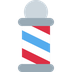 Wie Barbershop-Säule Emoji auf Twitter aussieht.