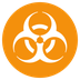 How Biohazard emoji looks on Twitter.