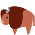 Wie Bison Emoji auf Twitter aussieht.