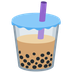 How Bubble Tea emoji looks on Twitter.