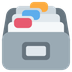 How Card File Box emoji looks on Twitter.