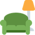 Wie Sofa und Lampe Emoji auf Twitter aussieht.