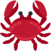 How Crab emoji looks on Twitter.