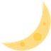 How Crescent Moon emoji looks on Twitter.