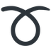 How Curly Loop emoji looks on Twitter.