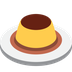 Cómo se ve el emoji Flan en Twitter.