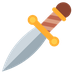 How Dagger emoji looks on Twitter.