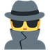 How Detective emoji looks on Twitter.