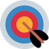 Wie Darts Emoji auf Twitter aussieht.