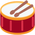 How Drum emoji looks on Twitter.