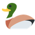 How Duck emoji looks on Twitter.