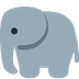 Wie Elefant Emoji auf Twitter aussieht.