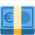 How Euro Banknote emoji looks on Twitter.