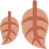Düşen yapraklar emojisi Twitter üzerinde nasıl görünüyor.