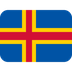 How Flag: Åland Islands emoji looks on Twitter.