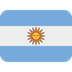 How Flag: Argentina emoji looks on Twitter.