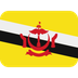 How Flag: Brunei emoji looks on Twitter.