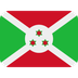 How Flag: Burundi emoji looks on Twitter.