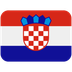 How Flag: Croatia emoji looks on Twitter.