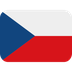 How Flag: Czechia emoji looks on Twitter.