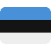 How Flag: Estonia emoji looks on Twitter.